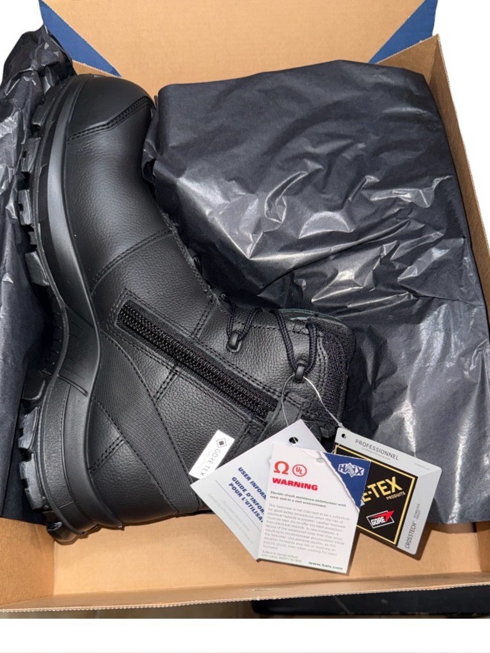 Haix Black Eagle Safety 55 Mid Boots
Size US 9.5 Wide
New in Box